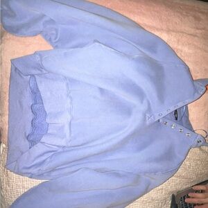 Papermoon Light Blue Crew Neck Sweater